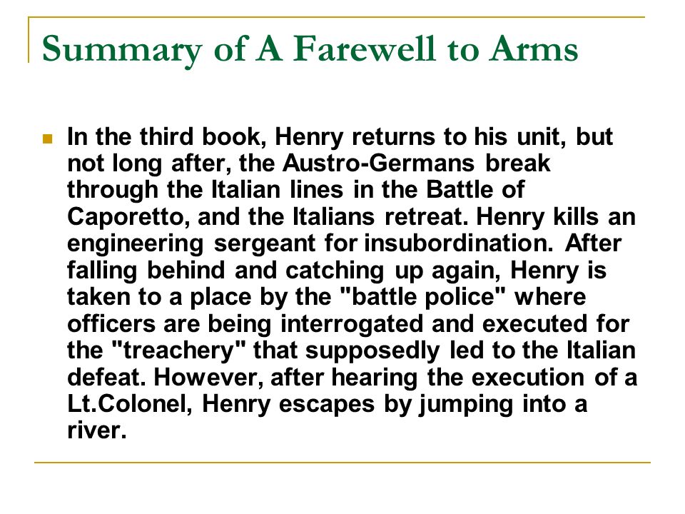An overview of the themes in a farewell to arms by ernest hemingway